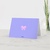 お辞儀 バースデー サンクス カード (裏面)