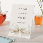 お辞儀 ベージュ クリーム カード ギフト サイン (インサイチュ)