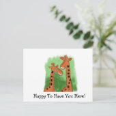 お迎えできて嬉しい ポストカード (スタンド正面)