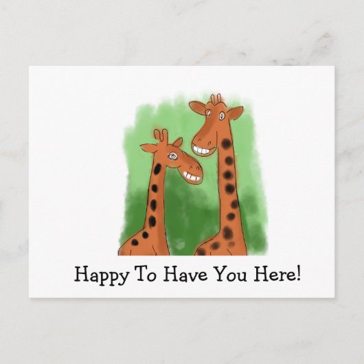 お迎えできて嬉しい ポストカード (正面)