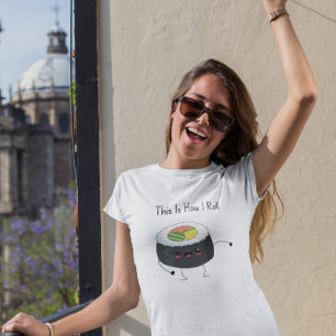 お迎えのお米かわいい寿司Tシャツ Tシャツ