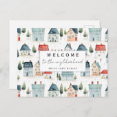 お近くの不動産の個人的な歓迎 ポストカード (正面/裏面)