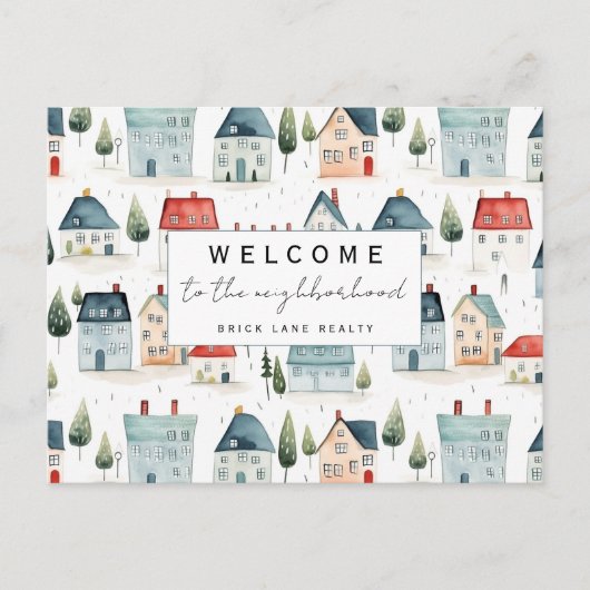 お近くの不動産の個人的な歓迎 ポストカード (正面)