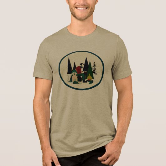 お近づきになれるオオカミTシャツ トライブレンドＴシャツ (正面)