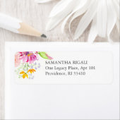 お返し住所ラベル 水彩フラワーズ ラベル (インサイチュ)