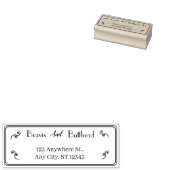 お返し住所 現代 ミニマル カップル名 ラバースタンプ (押印)