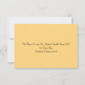 お返事カード ワイルド フラワー & メイソンジャー 出欠カード (裏面)