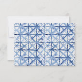 お返事 シボリ クモ 水彩 ビーチ タツノオトシゴ 海 出欠カード (裏面)