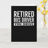 お退職した使いおもしろいのバスドライバ カード (黄色い花)