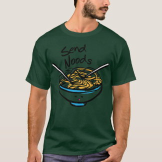 お送りラーメン麺スープポーおもしろいショウ大人 Tシャツ