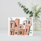 お送り届け箱の移動に感謝 ポストカード (スタンド正面)