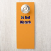 お邪魔しないでください / ノックしてください / オレンジ   ドアノブサイン (ノブ)