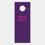 お邪魔しないでください / ノックしてください ドアノブサイン (裏面)