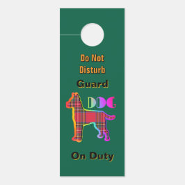 お邪魔しないでください / ノックしてください / 番犬任務 緑 ドアノブサイン