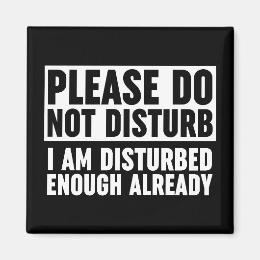 お邪魔をして勘弁して下さい マグネット (正面)