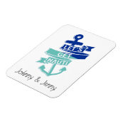 お部屋のドアをクルーズ気分に！「Let's Get Nauti」クルーズドアデコレーションマーカー マグネット (左側)