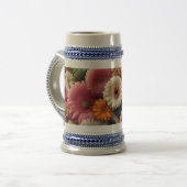 お部屋を彩る カラフルなガーベラデイジーの花束 ビールジョッキ (正面左)