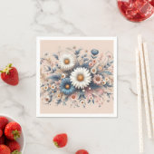 お部屋を華やかなダイシーの花で変身させて スタンダードカクテルナプキン (インサイチュ)