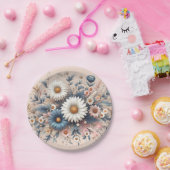 お部屋を華やかなダイシーの花で変身させて ペーパープレート (パーティー)