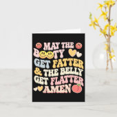 お酒が太って腹が平らになればいい カード (黄色い花)