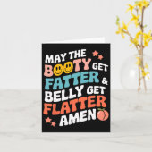 お酒が太って腹が平らになればいい カード (黄色い花)