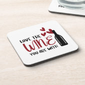 お酒が好おもしろいき コースター (左側)