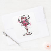 お酒が娘の酒より強くなってよろしい スクエアシール (封筒)