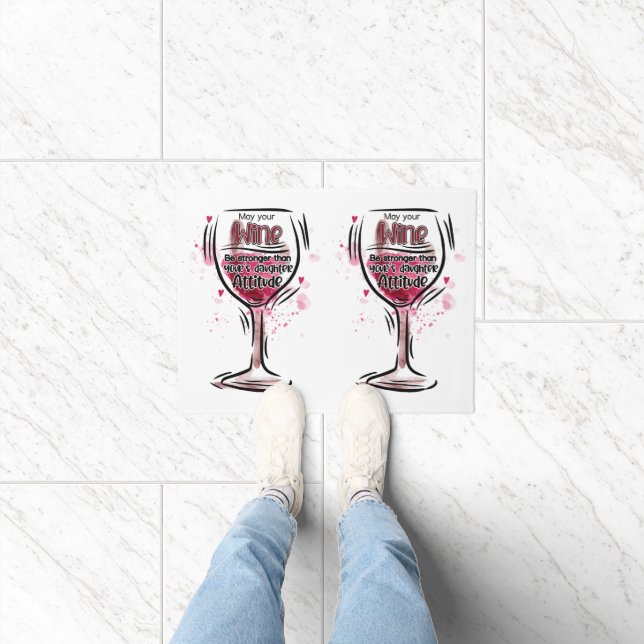 お酒が娘の酒より強くなってよろしい ドアマット (室内)