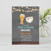 お酒とオムツのパーティーへの招待状 招待状 (スタンド正面)