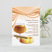 お酒とタバコの独身最後の夜の招待状 招待状 (スタンド正面)