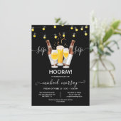 お酒とワインの退職パーティー 乾杯!乾杯!ワァーイ 招待状 (スタンド正面)