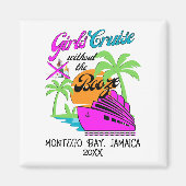 お酒なしの女子クルーズ 親友とのホリデー マグネット (正面)