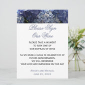 お酒にサインを ワインハイドランジア看板 招待状 (スタンド正面)