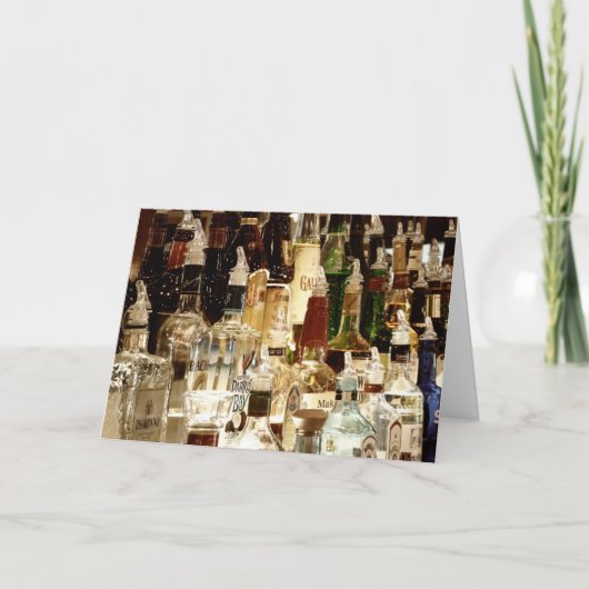 お酒のグリーティングカード カード (正面)