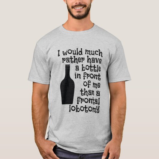 お酒のシャツ – スタイルと色を選択 Tシャツ (正面)