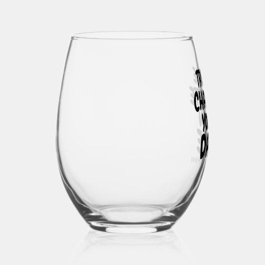 お酒の好き嫌いパーソナライズされたを言え ステムなしワイングラス (右)