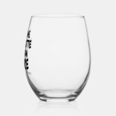 お酒の好き嫌いパーソナライズされたを言え ステムなしワイングラス (左)