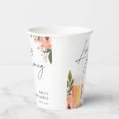 お酒の愛がにじむ ブライダルシャワー 紙コップ (右)