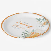 お酒の愛が育まれている ブライダルシャワー ペーパープレート (アングル)