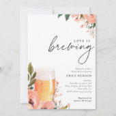 お酒の愛が育まれる ブライダルシャワーの招待状 招待状 (正面)