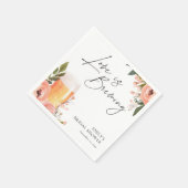 お酒の愛が育まれる ブライダルシャワー スタンダードカクテルナプキン (角)