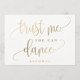 お酒の看板を踊る – 素敵な書道 招待状