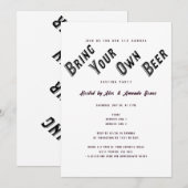 お酒の飲み比べパーティー・自分で持ち込みのビール飲み比べパーティーの招待状 招待状 (正面/裏面)