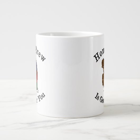 お酒はおいしい ジャンボコーヒーマグカップ (正面)