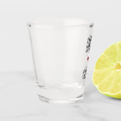 お酒は問題を解決しなおもしろいい ショットグラス (左)