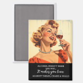 お酒は太らない マグネット (正面/裏面)