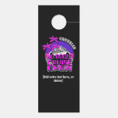 お酒は飲まないクルーズの旅  花嫁とその友達たちの最後の夜 ドアノブサイン (裏面)