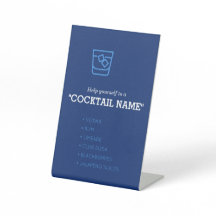 お酒を揃えて バーサイン テーブルサイン