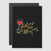 お酒を楽しもう ワイングラス クリスマス ライト 飲み会 (正面/裏面)