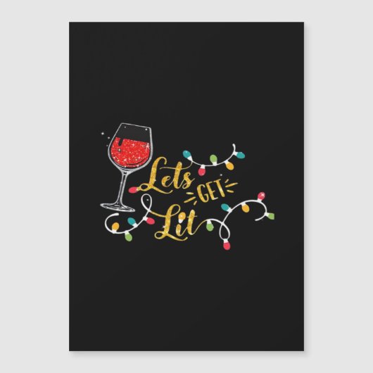 お酒を楽しもう ワイングラス クリスマス ライト 飲み会 (正面)